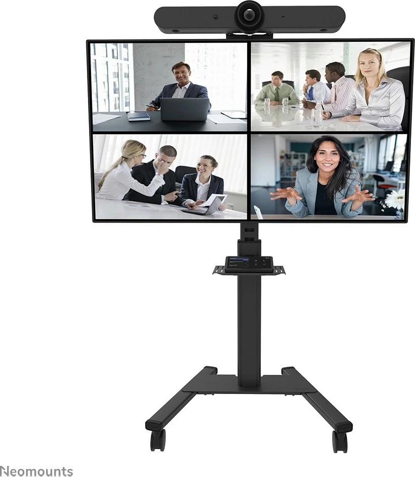 Raft universal për videobar e multimedia Newstar AFLS-825BL1, çelik, 9 kg, i zi