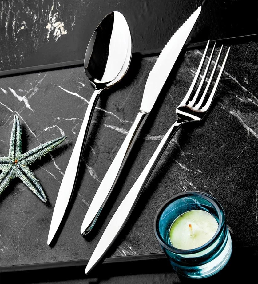 Set lugë, pirunë e thikë (36 copë), Hermia Concept, Ela384, ngjyrë argjendi