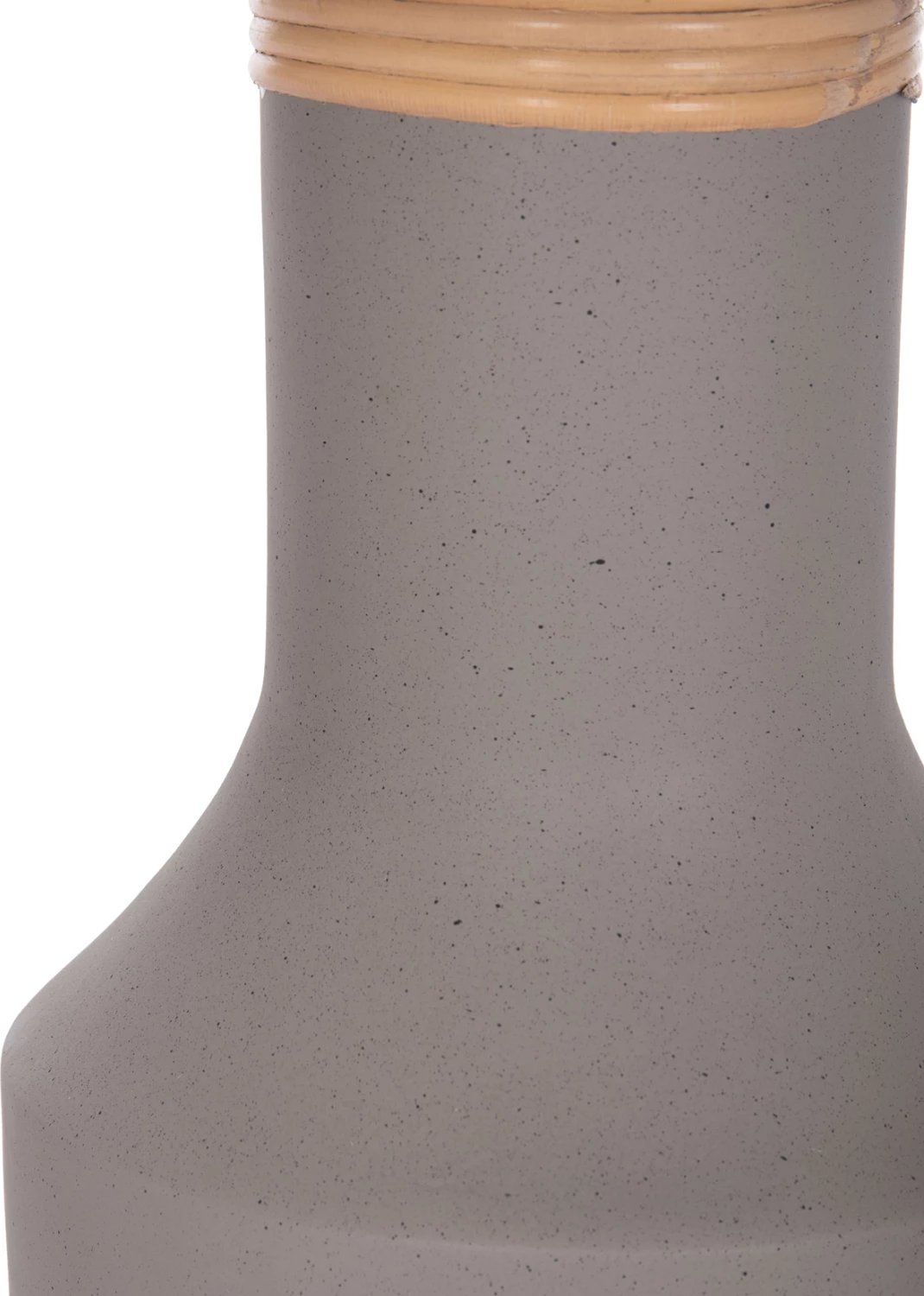 Tavolinë anësore TRED(T), çimento fibër, gri, ratan natyral, FH18169.03, 40x61cm