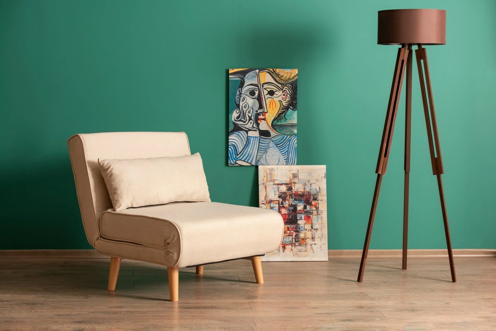 Krevat-karrige një vendës, Atelier del Sofa, Folde Single, krem