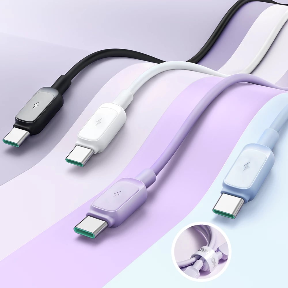 Kabllo Joyroom Multi-Color Series A14, USB-A / USB-C, 1.2m, 3A, Vjollcë