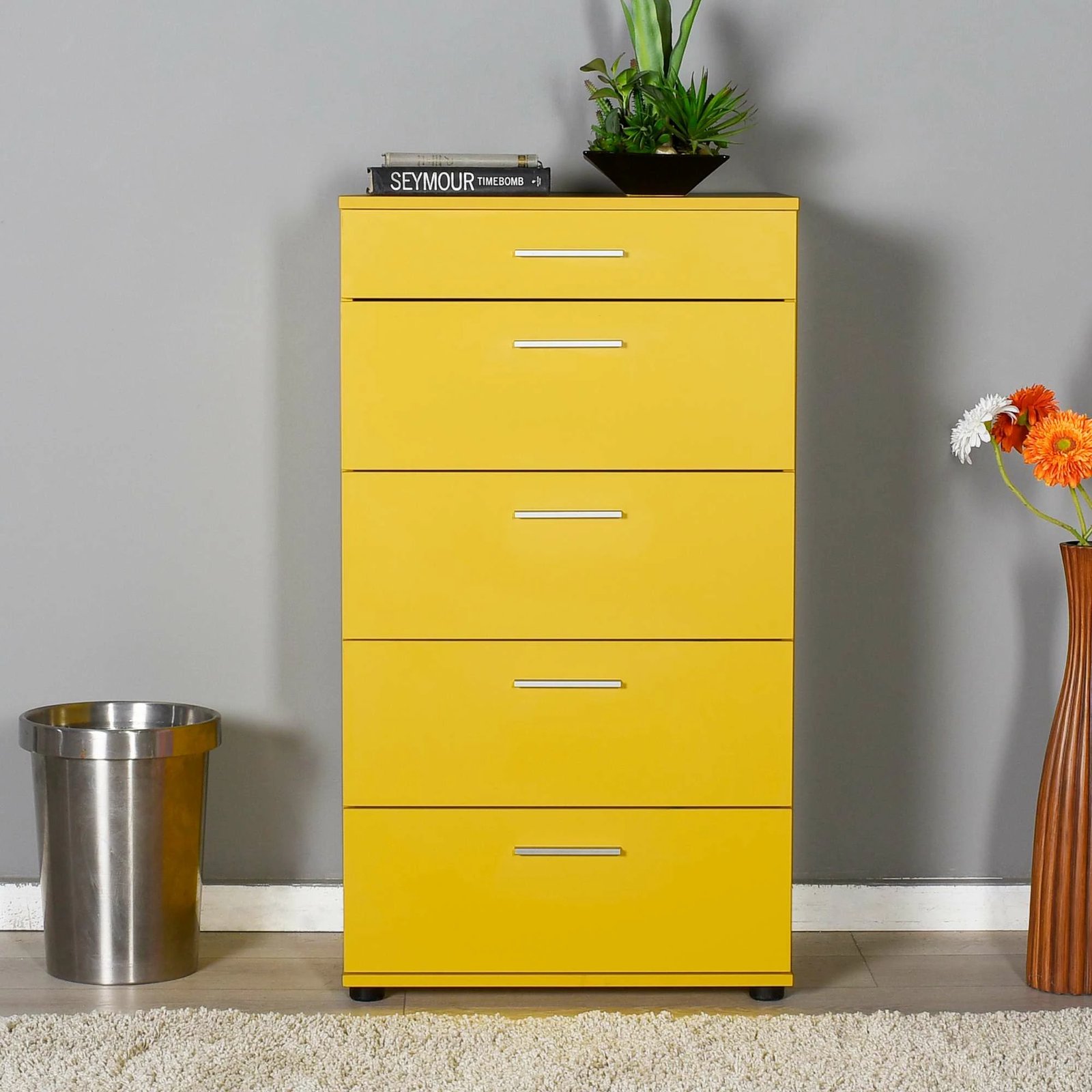 Komodë Hanah Home Trendline, e verdhë