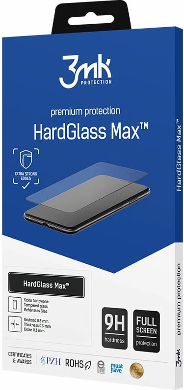 Xham i temperuar 3mk HardGlass Max për Samsung Galaxy S22+ 5G
