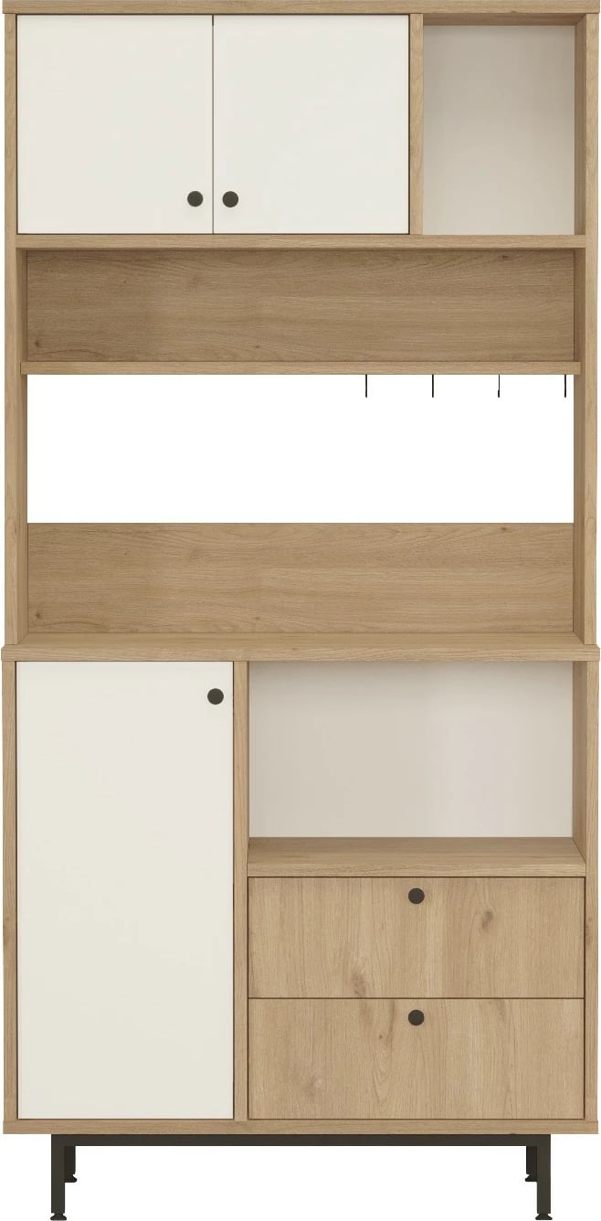 Dollap multifunksional, ngjyrë lis dhe e bardhë, Skye Decor, RE4-SW