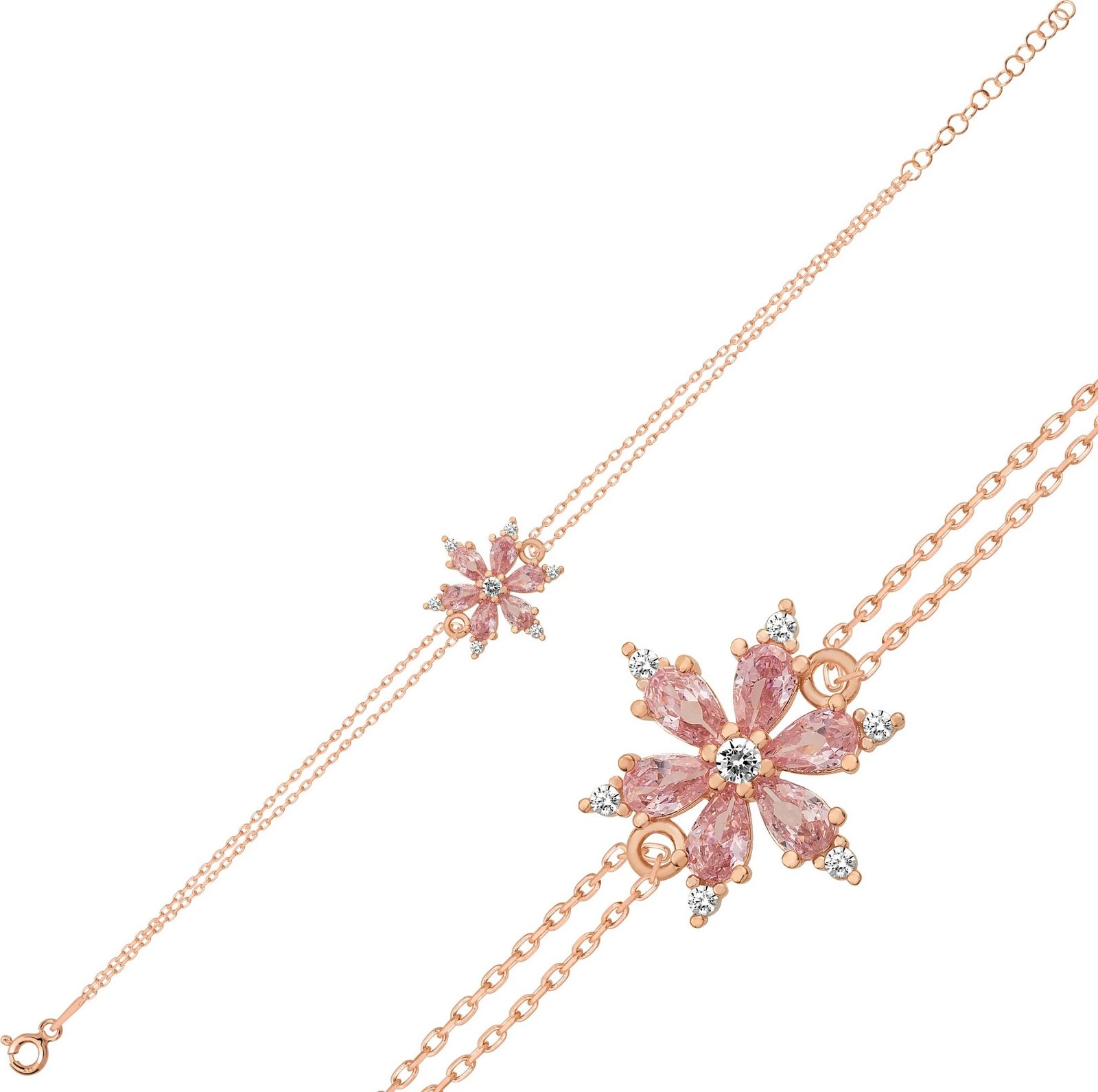 Byzylyk argjendi, ngjyrë rozë e bardhë, Jumeon, NRZ99109