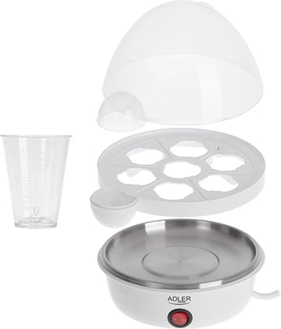 Zierëse veze, Adler AD 4459, 7 vezë, 360W max 450W, auto fikje me sinjal, filxhan matës me gjilpërë, e bardhë