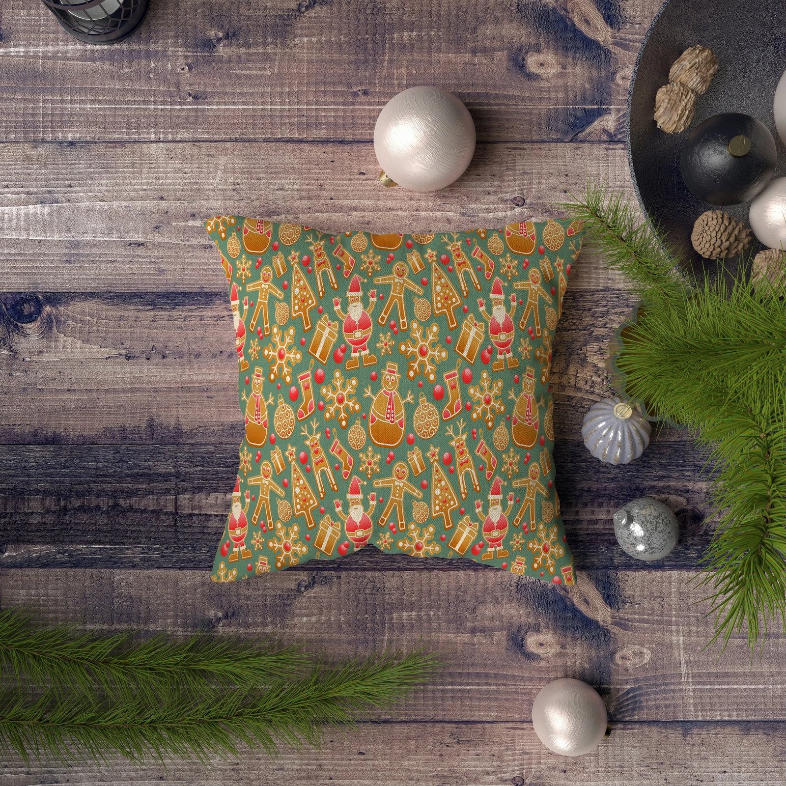 Jastëk Aberto Design, NYXMAS029, shumëngjyrësh, 43x43cm