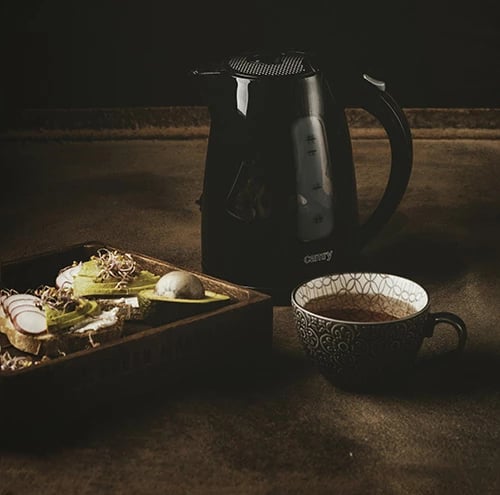 Çajnik elektrik, Adler, CR 1255, 1.7 L, 2200 W, plastikë, e zezë