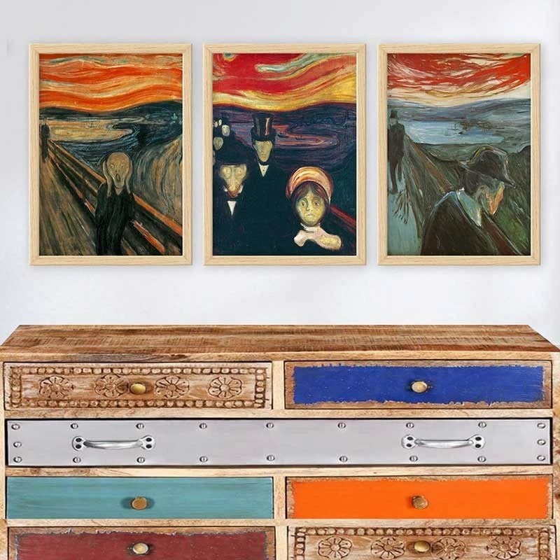 Pikturë dekorative me kornizë (3 copë), Wallity, 3NTC_UN524494_3545