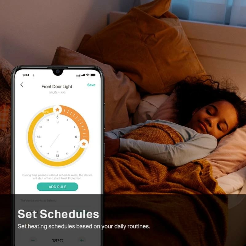 Termostat i mençur, TP-Link Kasa KE100 KIT, kontroll ngrohjeje, i bardhë, set