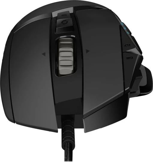 Maus gaming Logitech G502 HERO USB, 11 butona programues, DPI deri 25,600, peshë e rregullueshme, zi