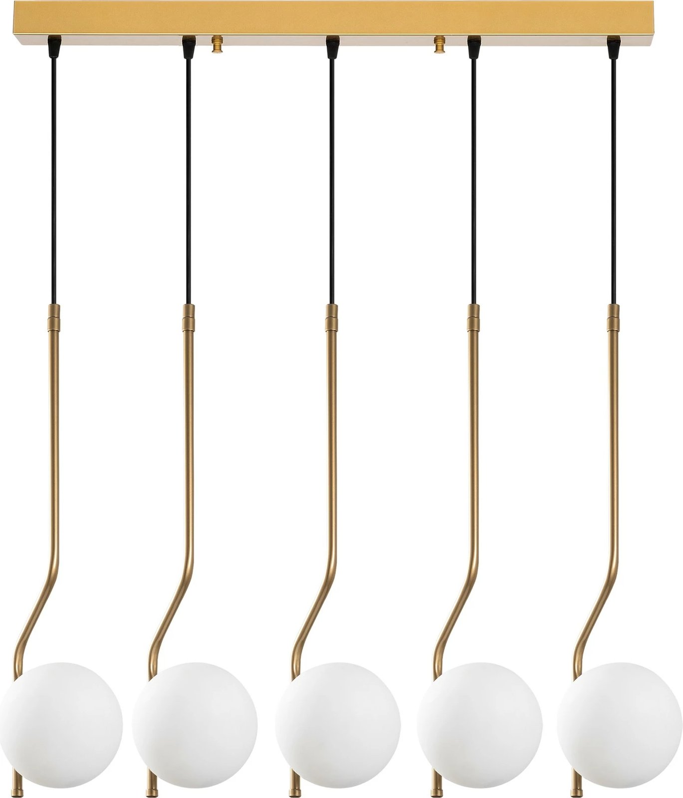 Llambë tavani Opviq Tulıp, ngjyrë ari, 80x15x110cm