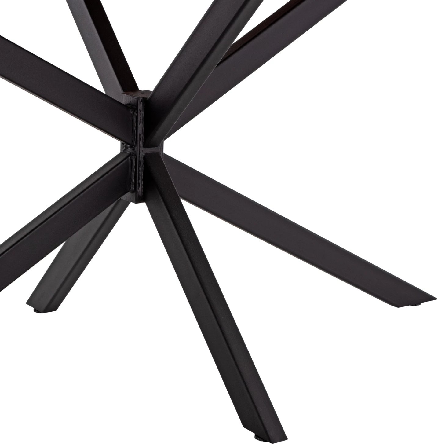 Tavolinë MONTANA FH11882, bazë metali e zezë me sipërfaqe druri akacie 160x90x74,5 cm