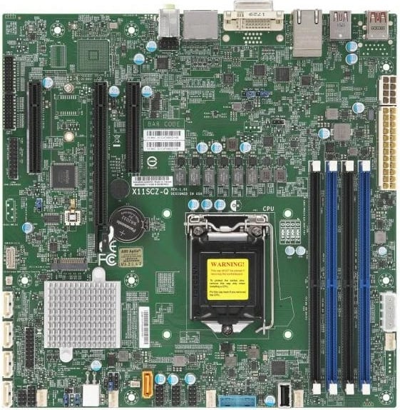 Pllakë amë Supermicro X11SCZ-Q, micro ATX, Socket 1151