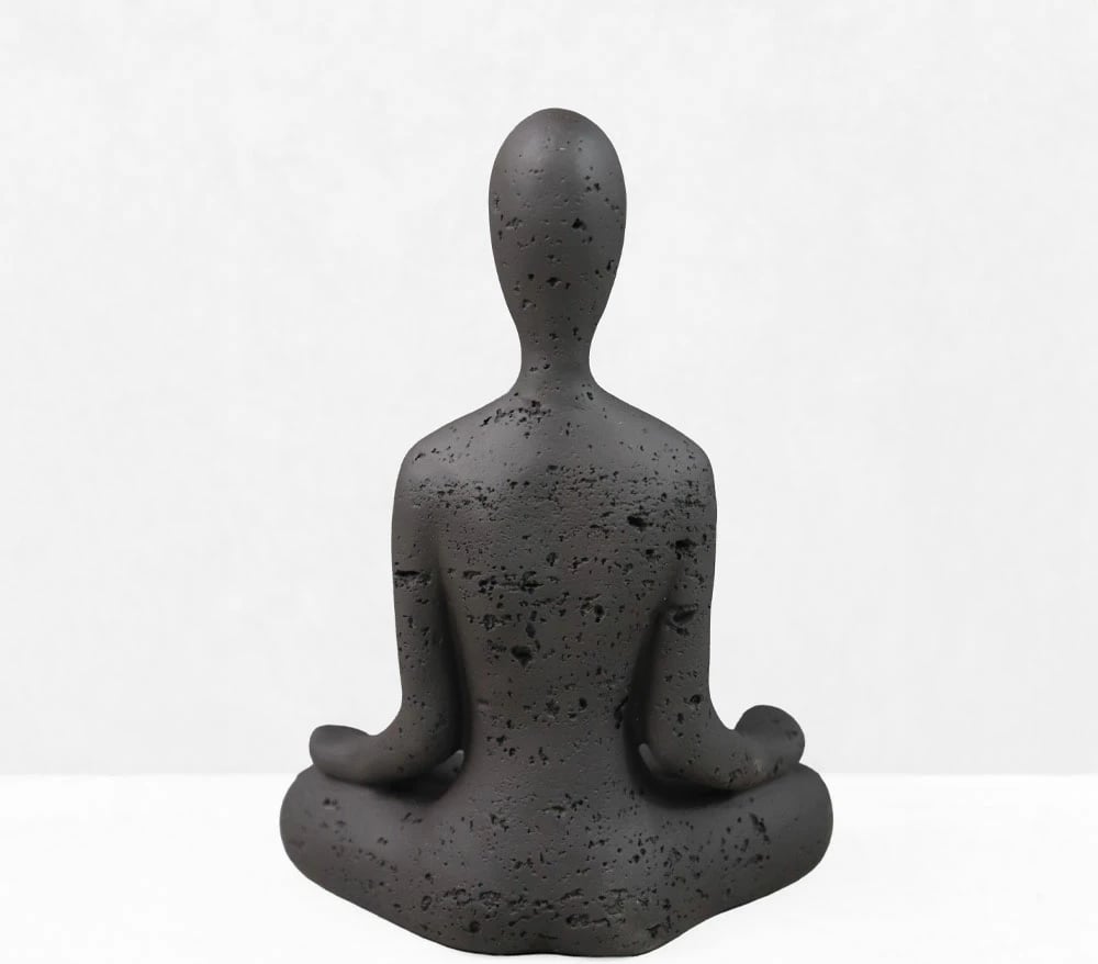 Trup dekorativ MORPH I, rrëshirë, ngjyrë kafe e errët, 13x7.5x17.5cm