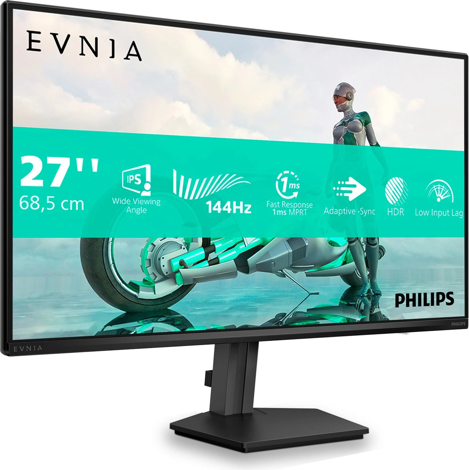 Monitor Philips 27M2N3200NF, 27 inç, Full HD, 144Hz, IPS, e zezë