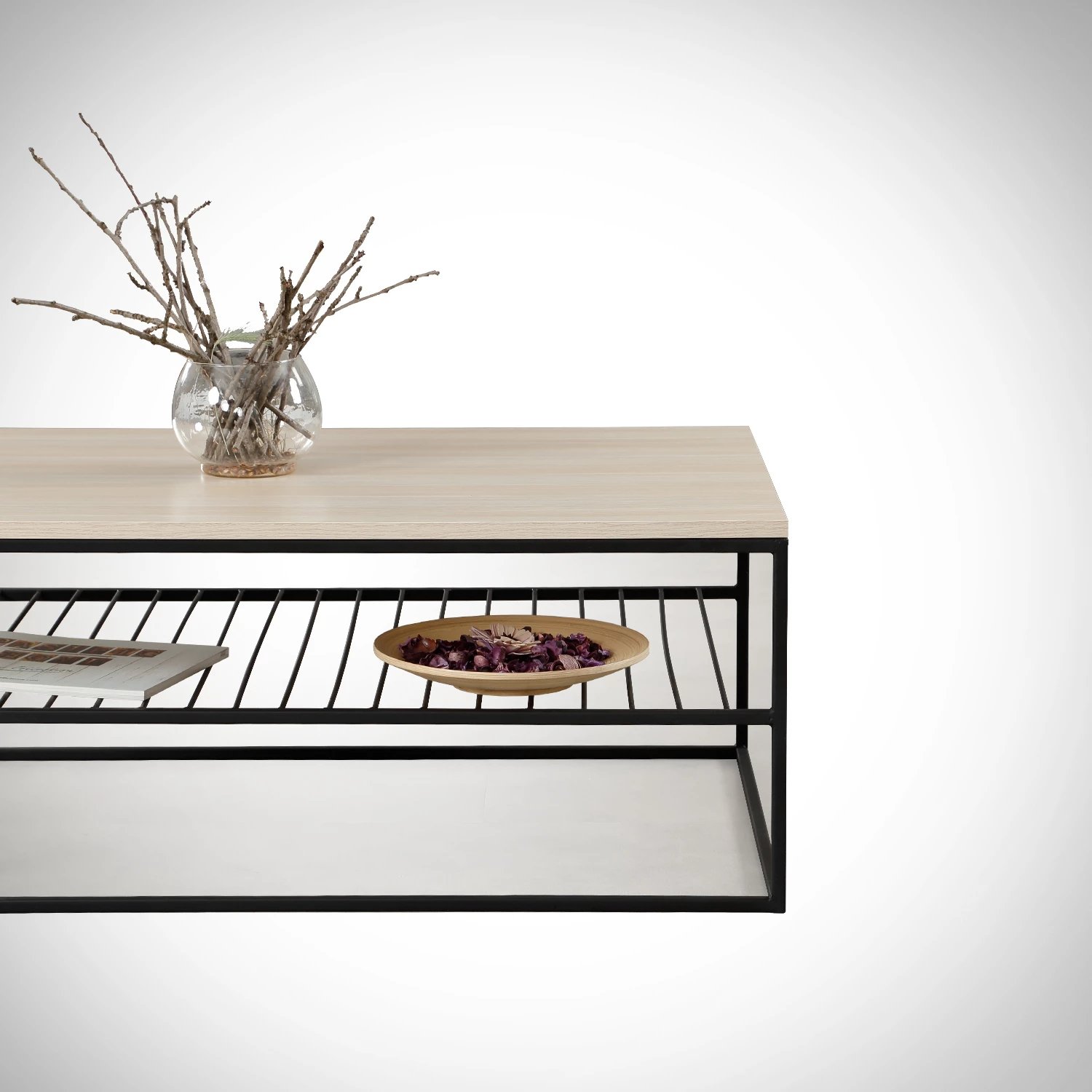 Tavolinë kafeje Hanah Home, Etna, ngjyrë lisi