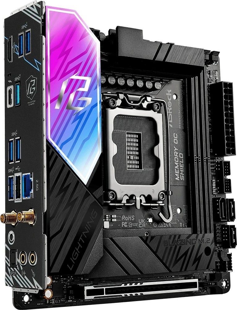Pllakë amë ASRock B860I Lightning WiFi, Socket 1851, mini-ITX, Bardhë