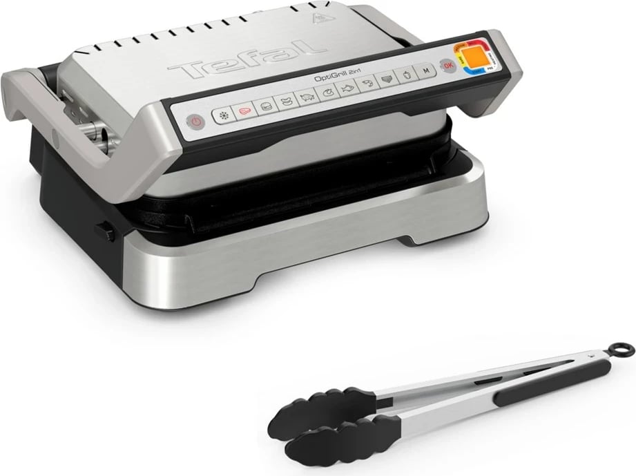Grill kontakti Tefal OptiGrill 2in1 GC773D, Çelik inox