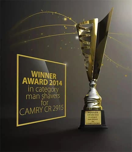 Makinë rroje, Camry, CR 2915, 3 koka lëvizëse, bateri me rikarikim 60 min, bardhë/zezë