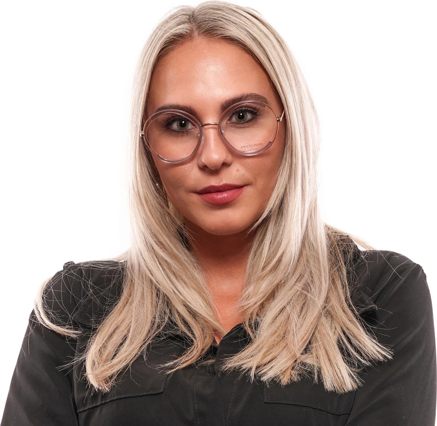 Korniza optike për femra Emilio Pucci, e vjollce