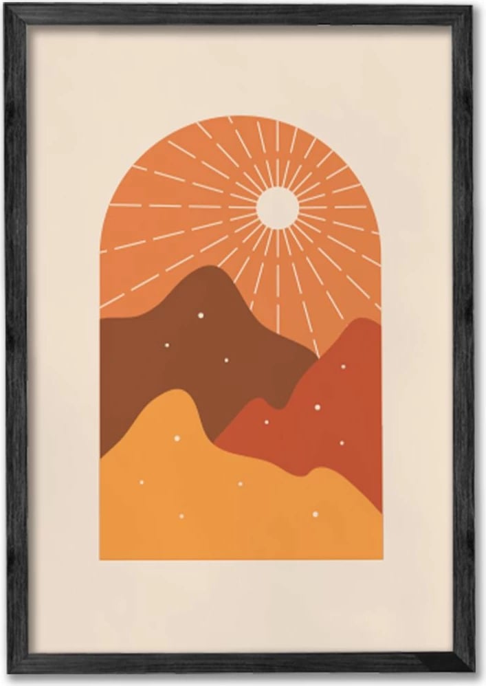 Piktura dekorative me kornizë (3 copë), Wallity, Ersy3Syhcrv25