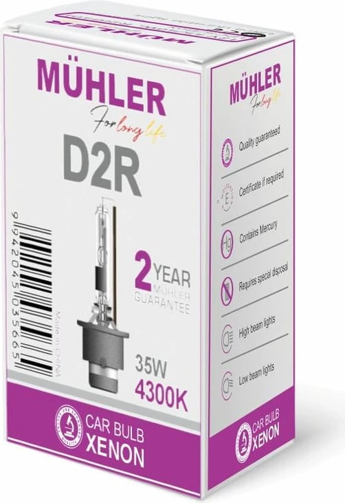 Lampa D2r 4300k 12v Muhler
