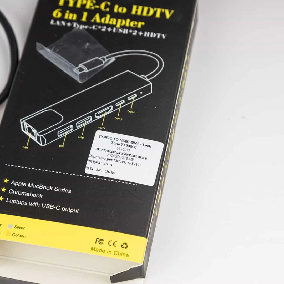 TYPE-C TO HDMI 6IN1 - Tech Time TT24003