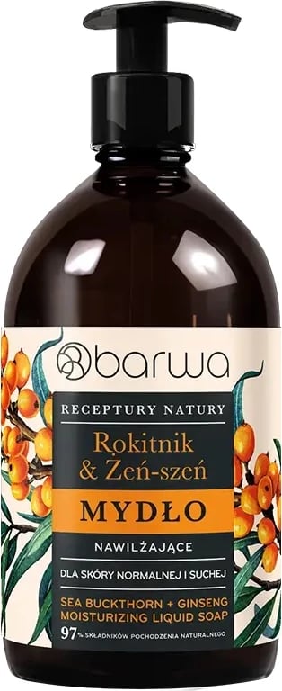 Sapun i lëngshëm Barwa Nature's Recipes Sea Buckthorn + Ginseng 480ml