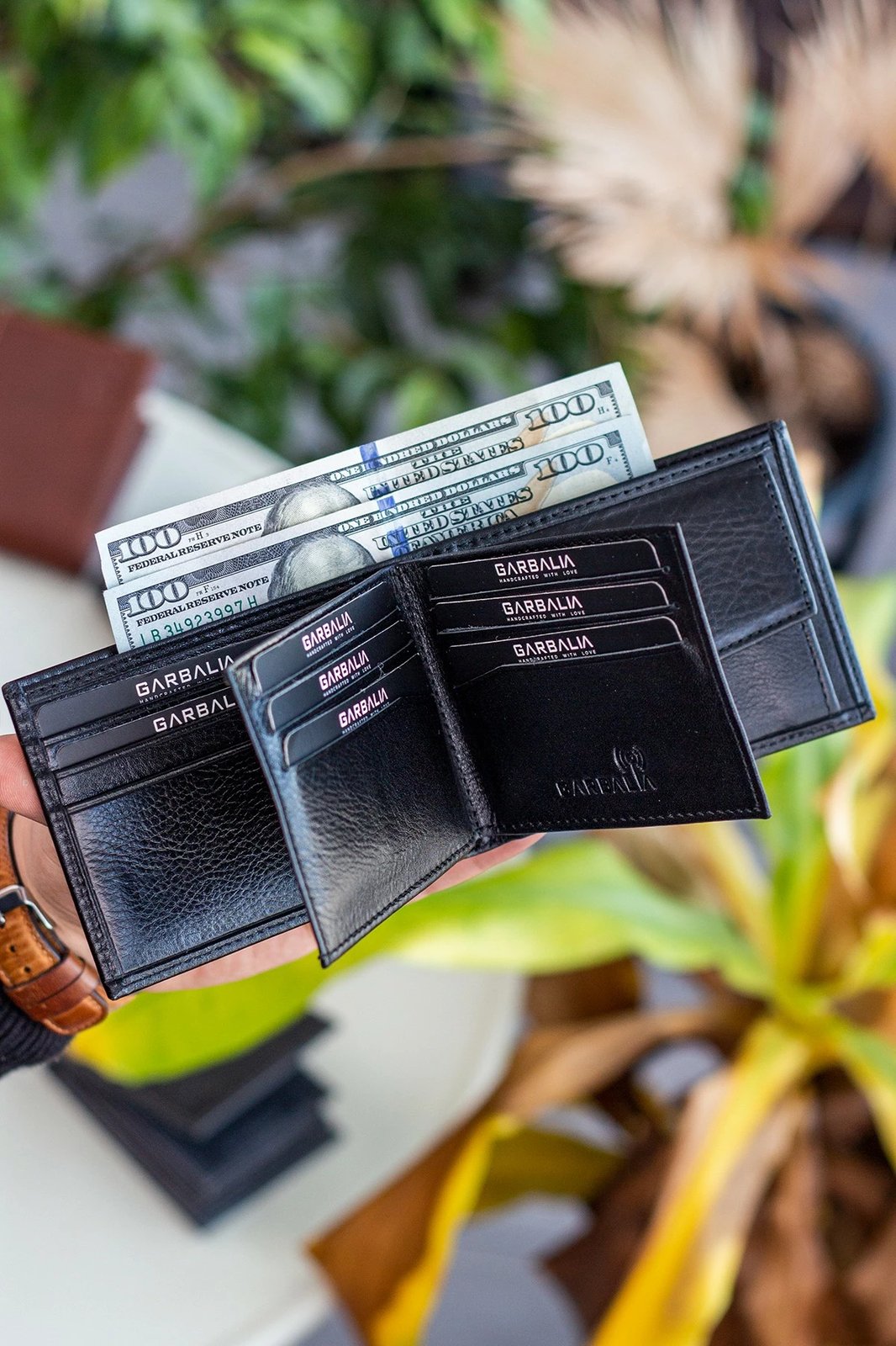 Portofol për burra, lëkurë origjinale, ngjyrë e zezë, Zoozie Bags Liverpool