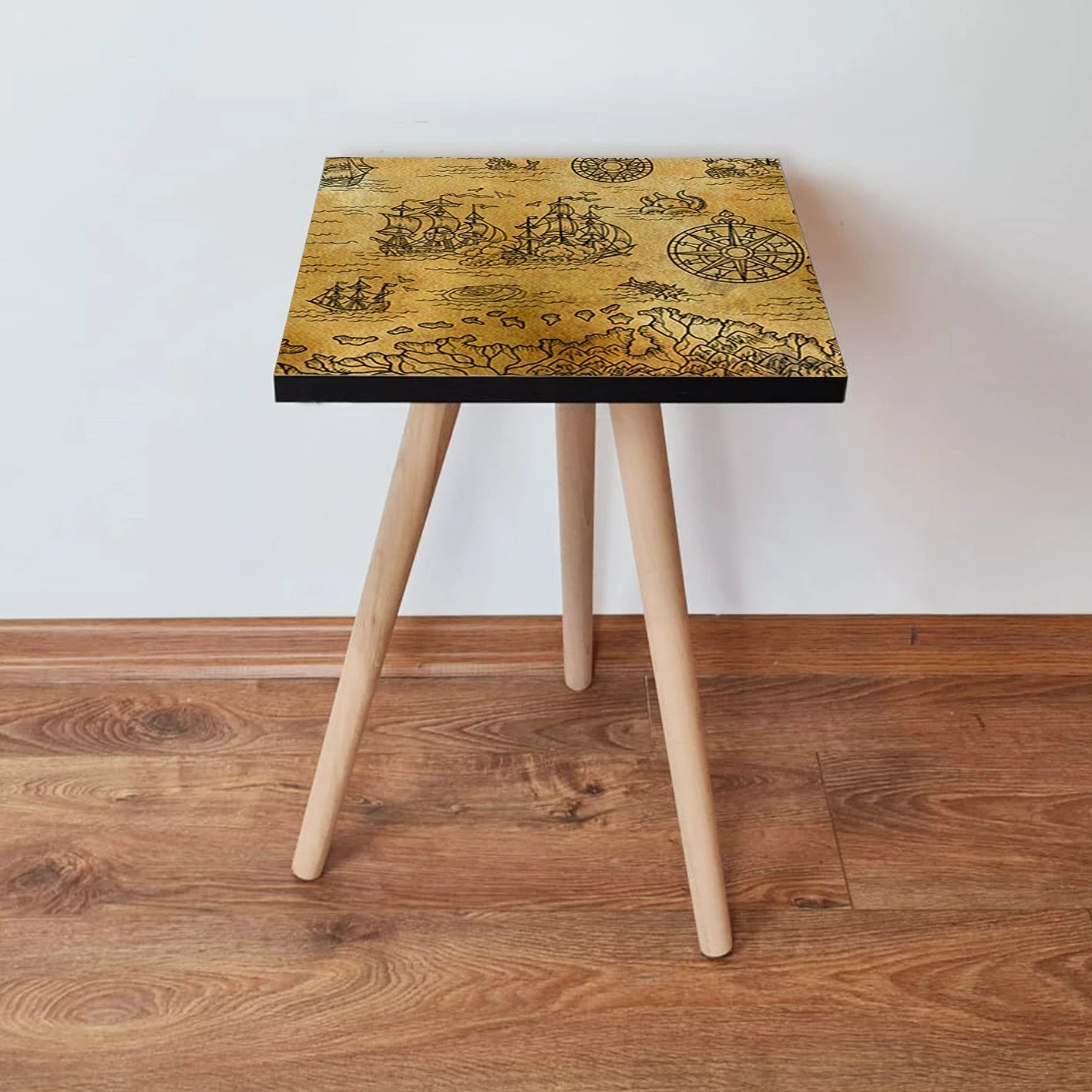 Tavolinë anësore Skye Decor, ngjyrë camel, Shp146