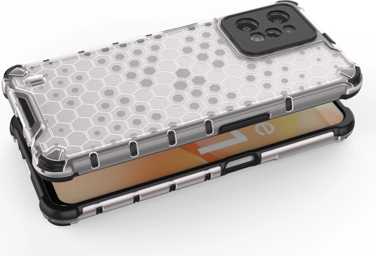 Mbështjellës Hurtel Honeycomb për Realme C31, Transparent Mbështjellës Hurtel Honeycomb për Realme C31, Transparent