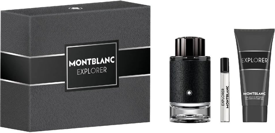 Set Eau de Parfum për meshkuj Mont Blanc Explorer 100ml + 7.5ml + xhel dushi 100ml