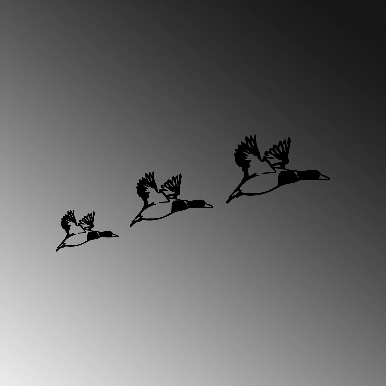 Aksesor dekorativ metalik për mur, rosat, Wallity, 3 copë, 290