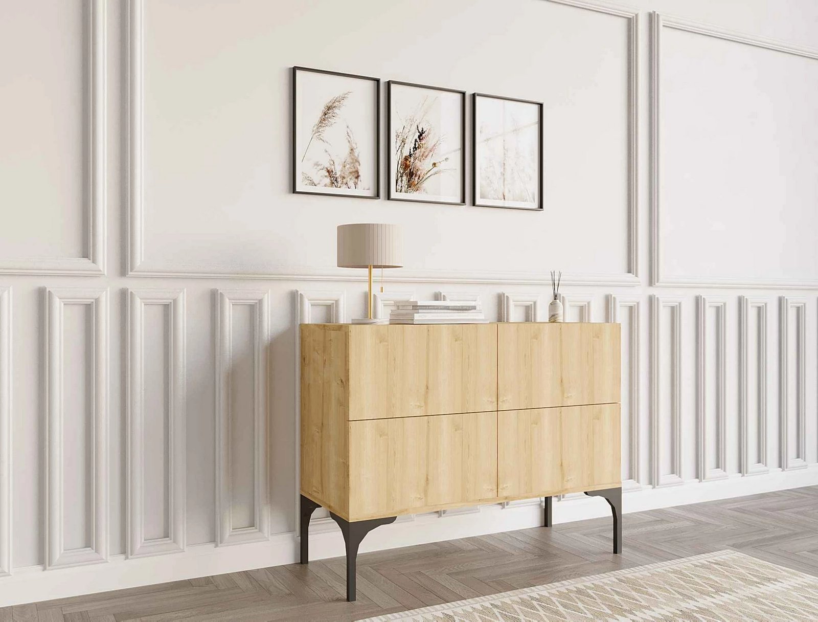 Konsolë Hanah Home, ngjyrë lisi safir, Imperial