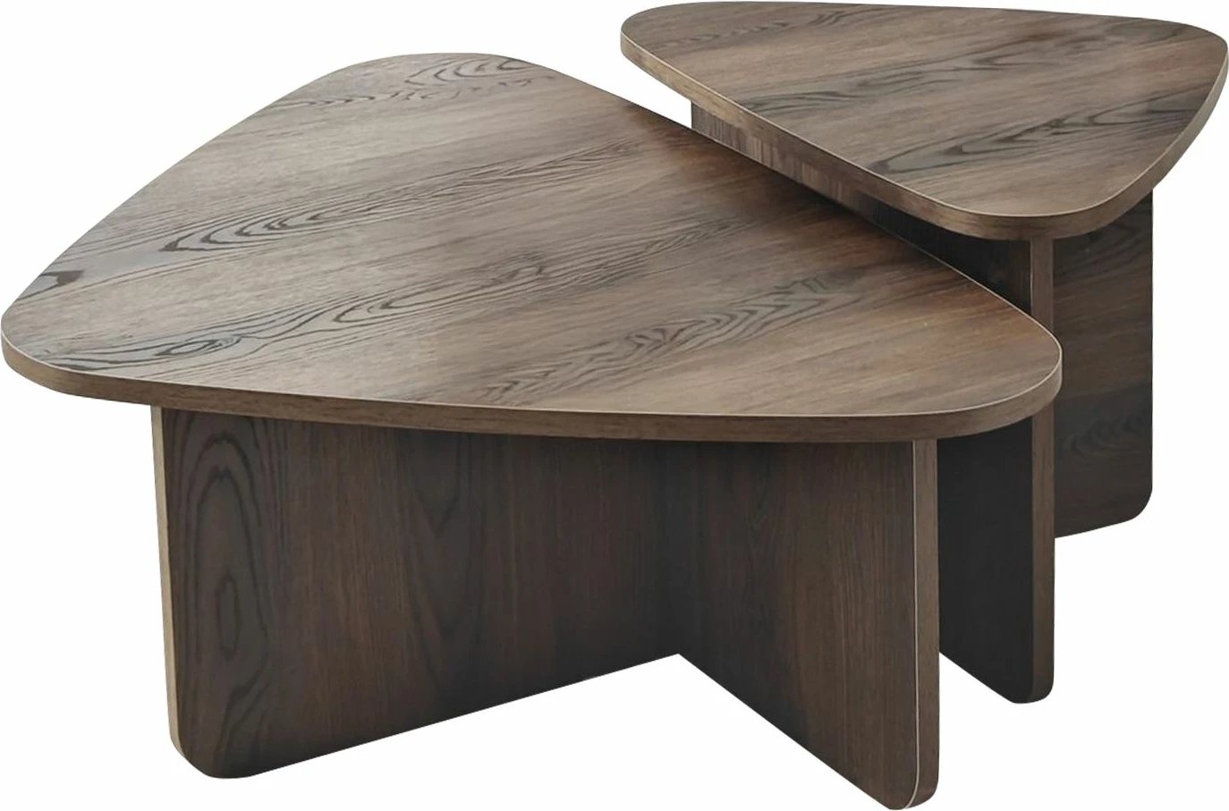 Set tavolinash kafeje Hanah Home, Ballare, ngjyrë arre