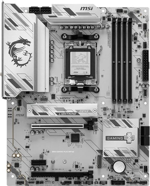Pllakë amë MSI B850 GAMING PLUS WIFI6E, Socket AM5, ATX, Wi-Fi 6E, e zezë