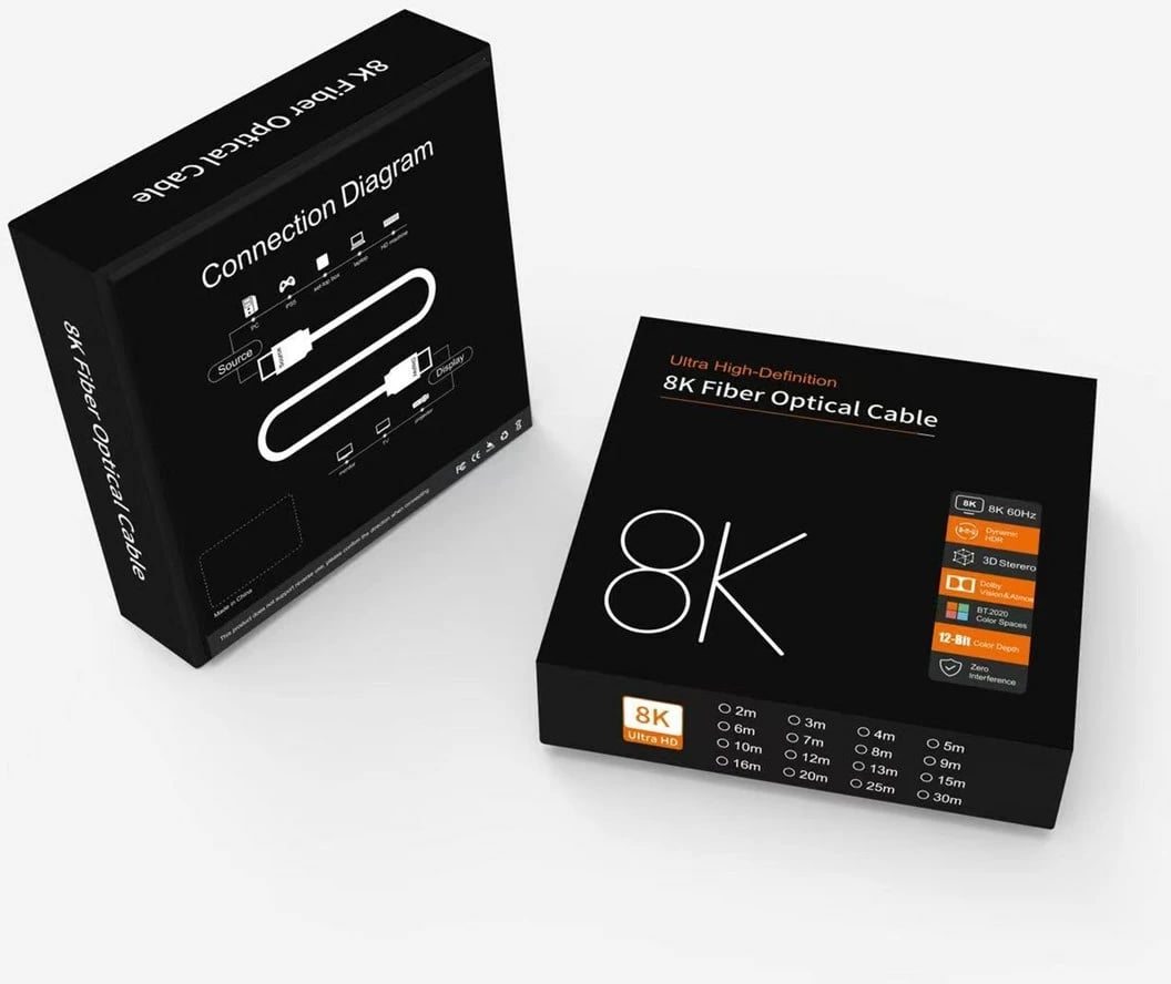 Kabllo HDMI Ultra High Speed PremiumCord, 10m, i zi