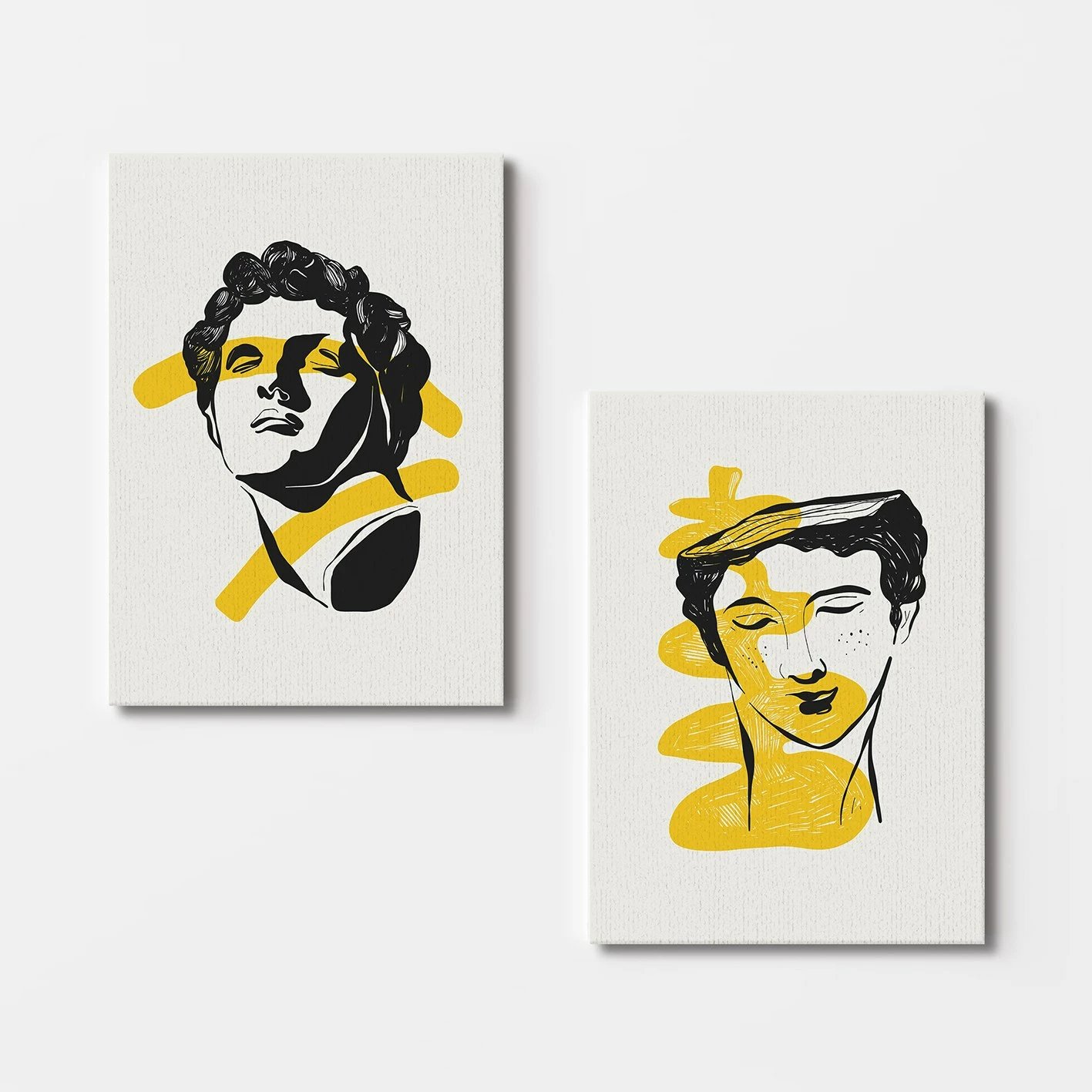 Pikturë dekorative në kanavacë (2 copë), Wallity, 2KNV4284, 50x70