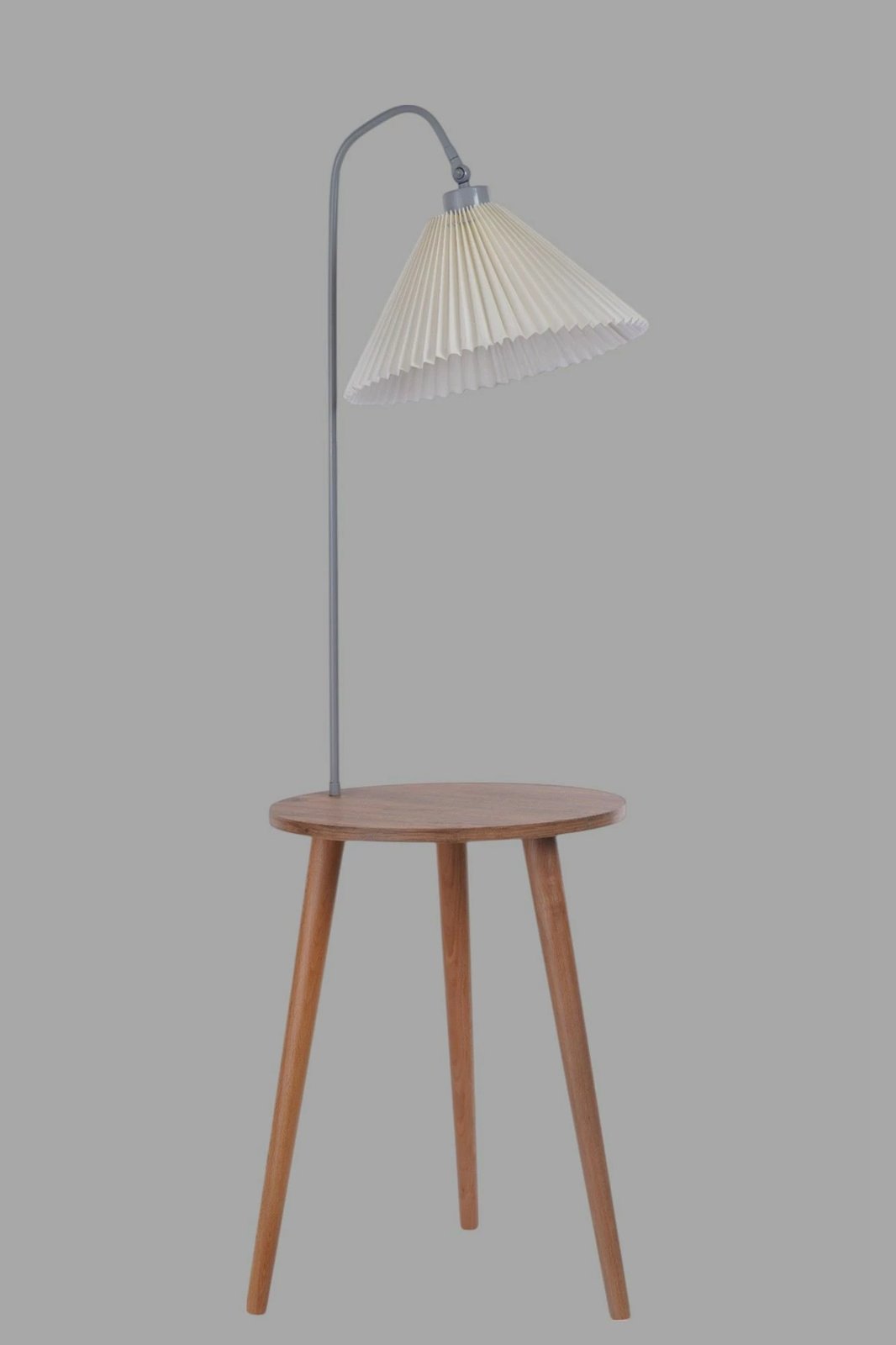 Llambë dyshemeje Opviq, me tavolinë ahu, 8957-3, krem/gri