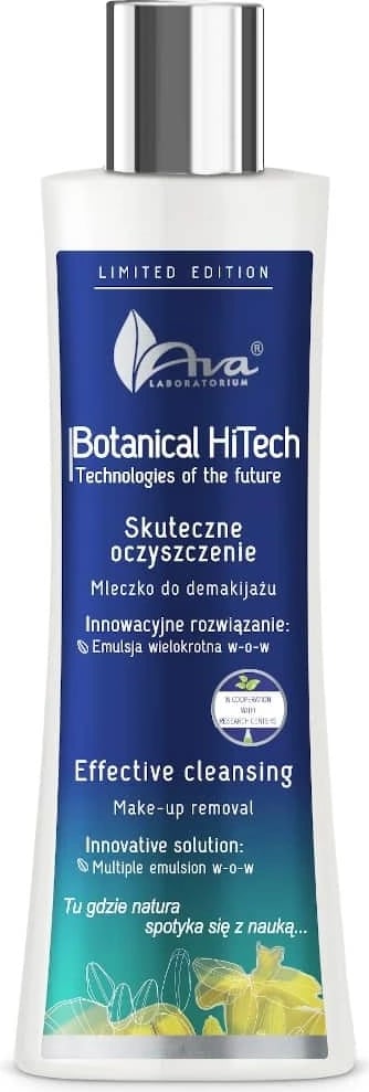 Qumësht për heqjen e grimës Ava Laboratorium Botanical HiTech për femra 200ml