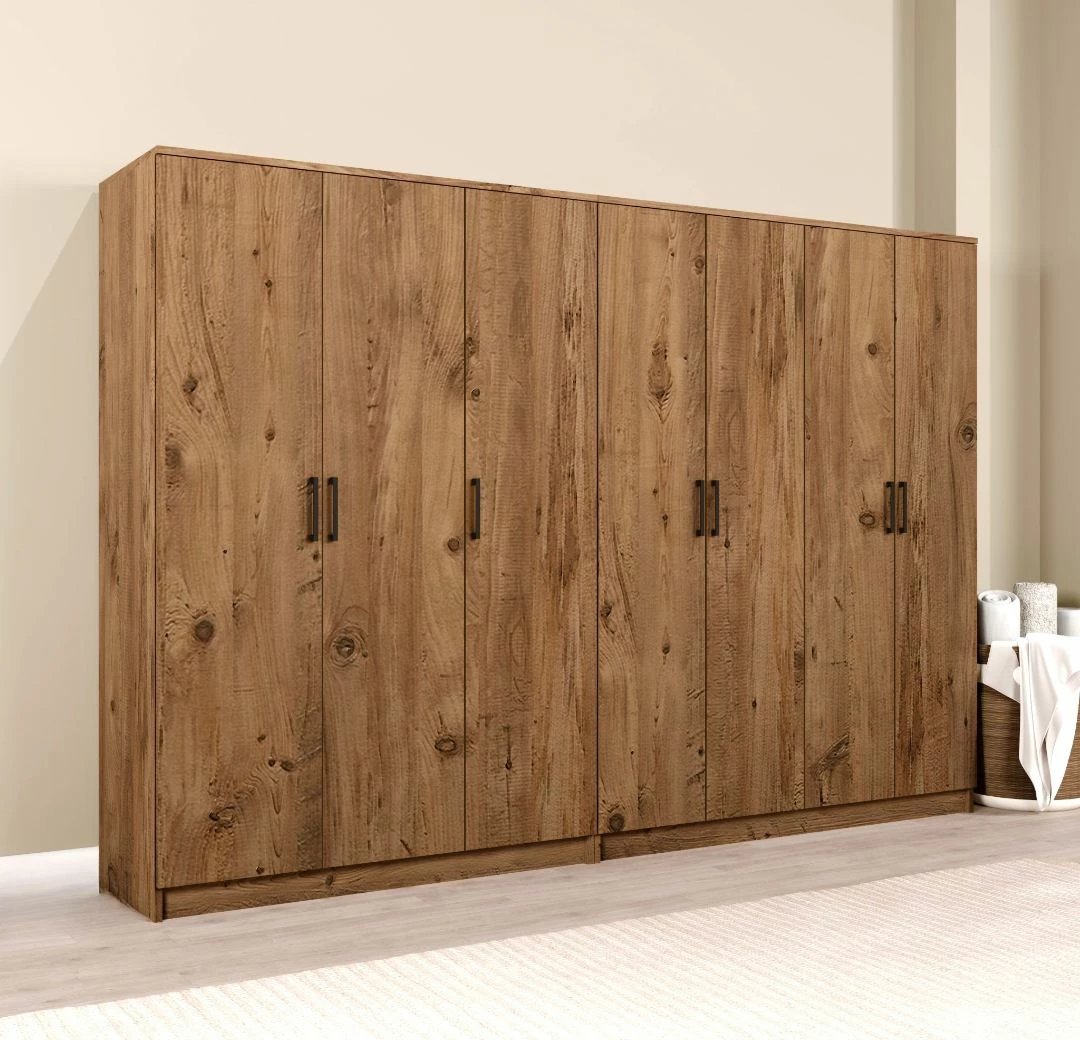 Dollap rrobash, ngjyrë Atlantic Pine, Skye Decor Kardelen 1600-117, 280x180x51.8cm