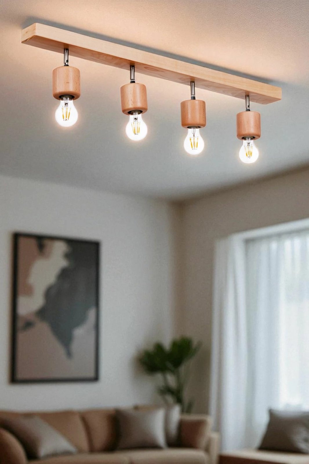 Llambë tavani prej druri, Opviq 9005-4, ngjyrë lisi