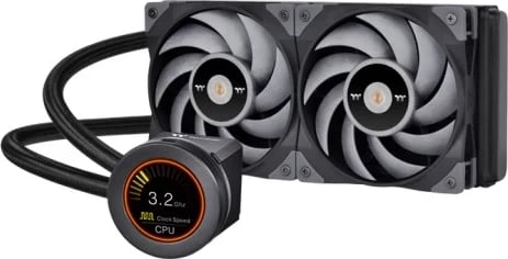 Ftohës uji all-in-one Thermaltake TOUGHLIQUID Ultra 240, 240mm, ekran LCD, RGB, i zi/gri