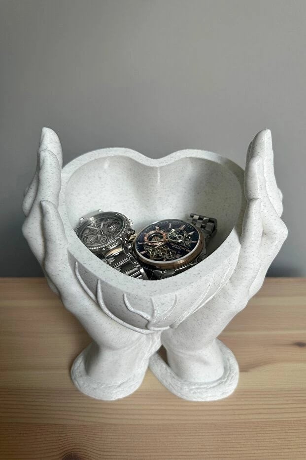 Objekt dekorativ në formë zemre, Evila Originals, ngjyrë e bardhë