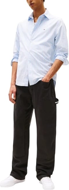 Pantallona Tommy Hilfiger Jeans meshkuj, të zeza