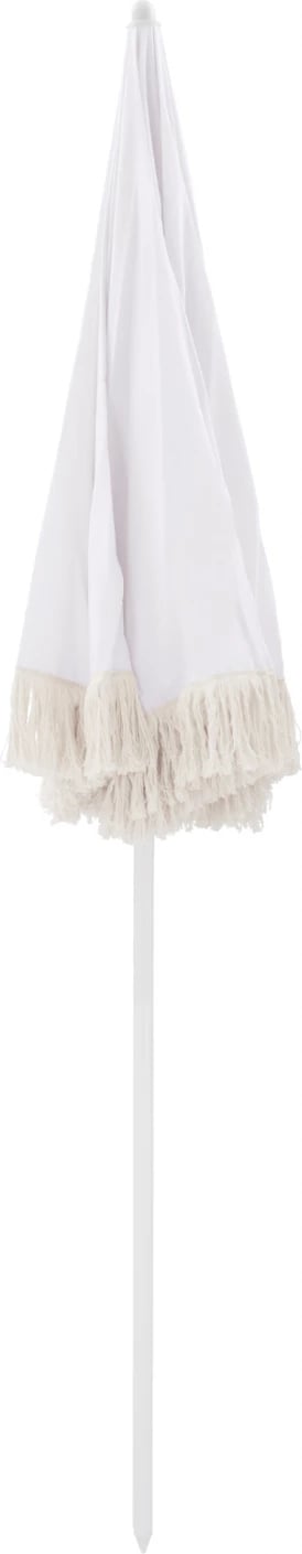 Çadër plazhi me frikë macrame bezhë FH5775.01 8 radias Φ180Χ200 cm