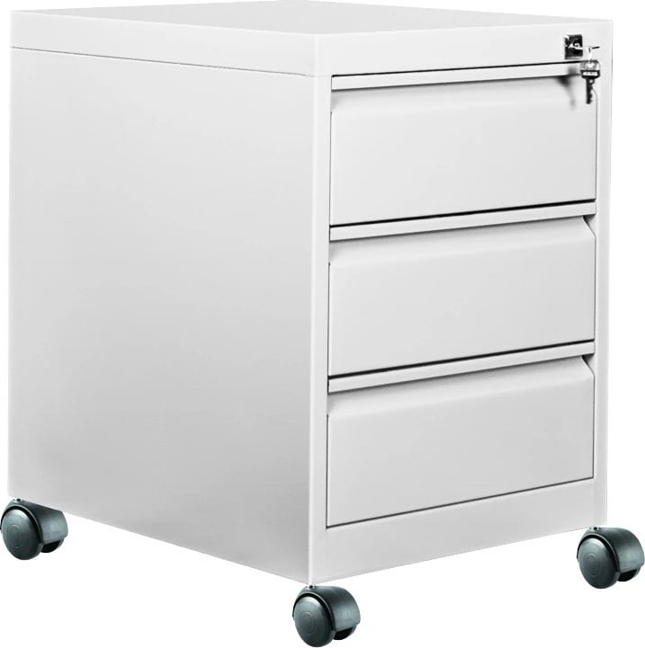 Sirtar metalik me 3 ndarje, ngjyrë gri e çelët, Skye Decor, Js1019