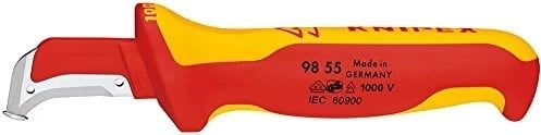 Thikë KNIPEX 98 55 SB, Fiks, 180 mm, Verdhë
