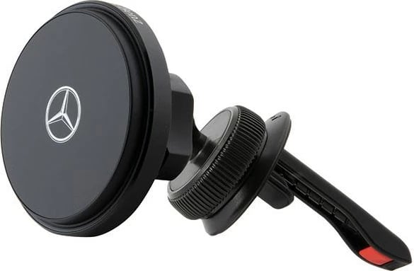 Mbajtës magnetik Mercedes Silver Star MagSafe për veturë, karikim wireless, i zi